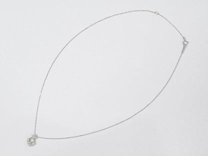 ダイヤモンド 0.30ct K18 WG ネックレス ホワイトゴールド
