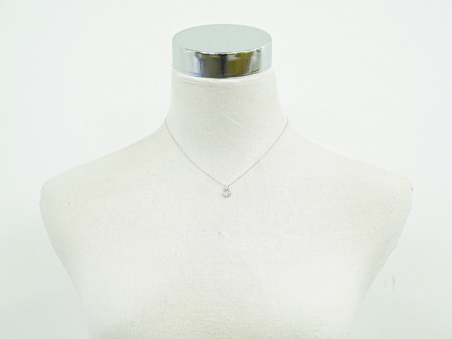 ダイヤモンド 0.30ct K18 WG ネックレス ホワイトゴールド
