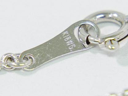 ダイヤモンド 0.30ct K18 WG ネックレス ホワイトゴールド