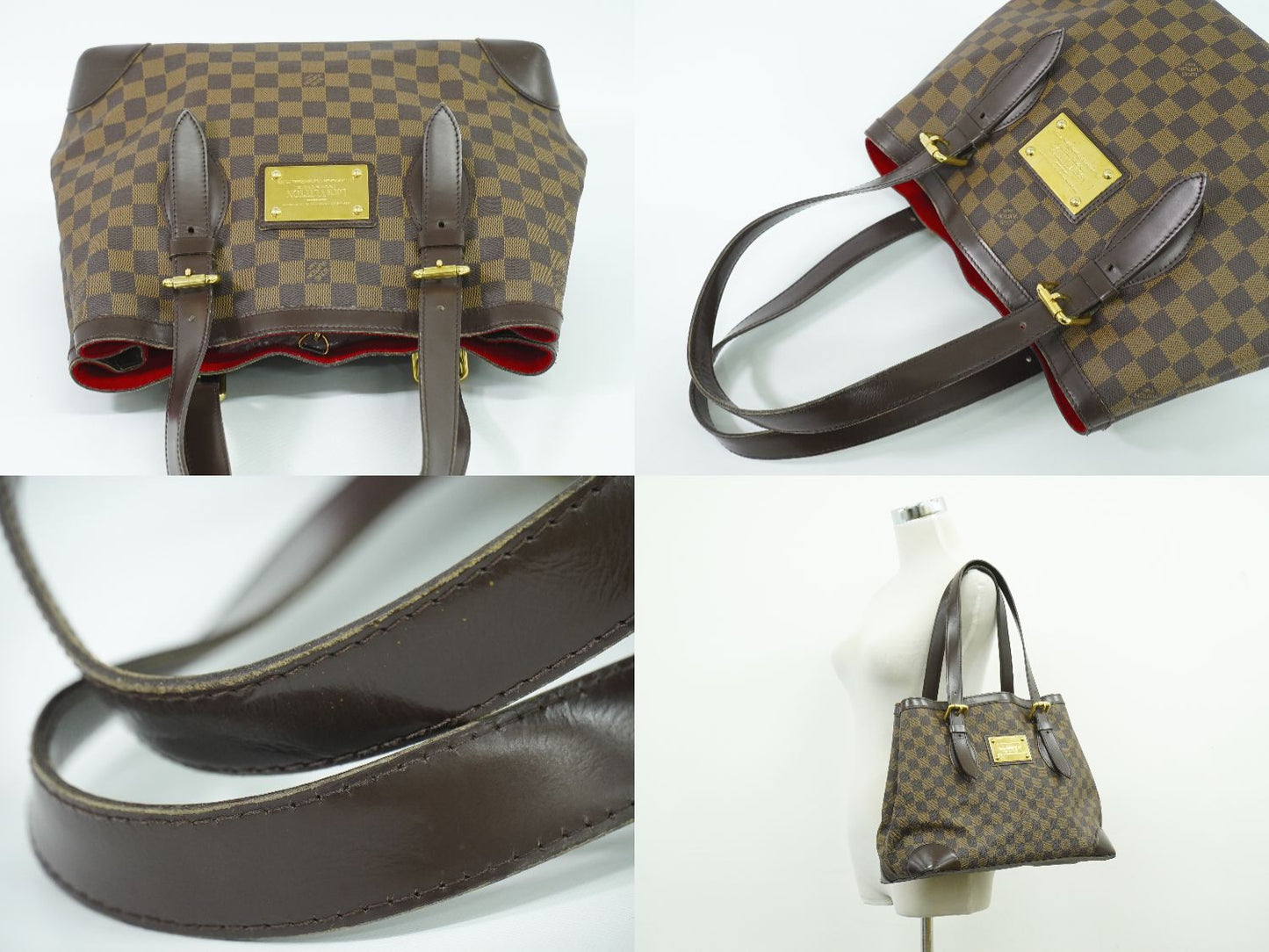 LOUIS VUITTON ハムステッド MM ダミエ エベヌ トートバッグ N51204
