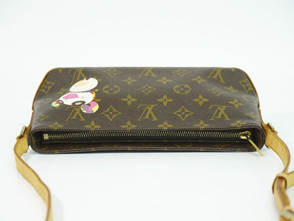 LOUIS VUITTON トロター モノグラム パンダ 村上隆 ショルダーバッグ ブラウン マルチカラー M51241