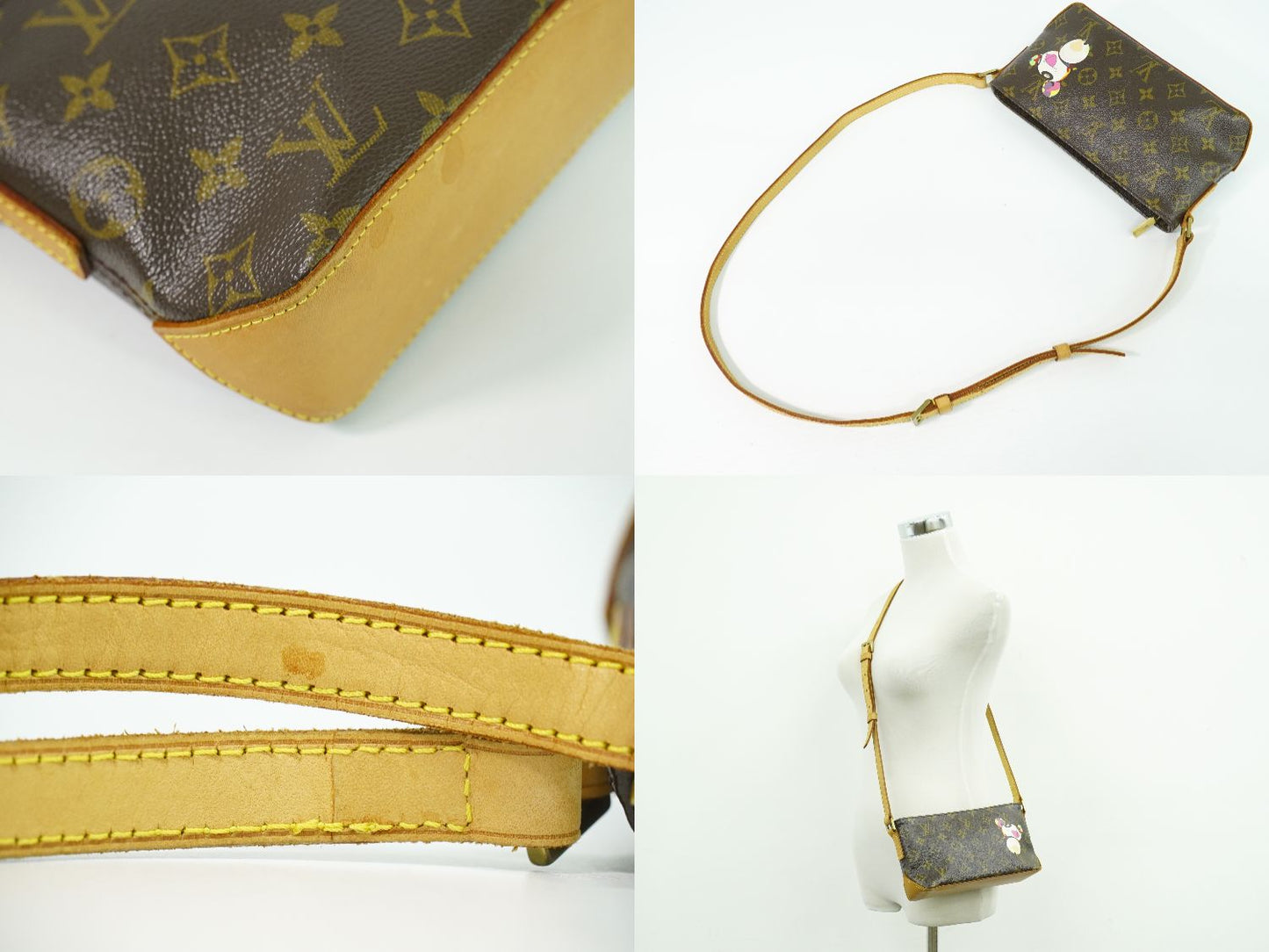 LOUIS VUITTON トロター モノグラム パンダ 村上隆 ショルダーバッグ ブラウン マルチカラー M51241