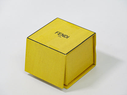 FENDI FFロゴ クリスタルストーン リング 14.5号 GP ゴールド