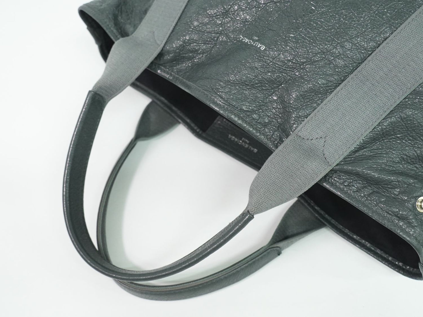 BALENCIAGA ネイビー カバス トートバッグ グレー 542017･1270