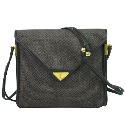 YVES SAINT LAURENT ショルダーバッグ ブラウン ブラック