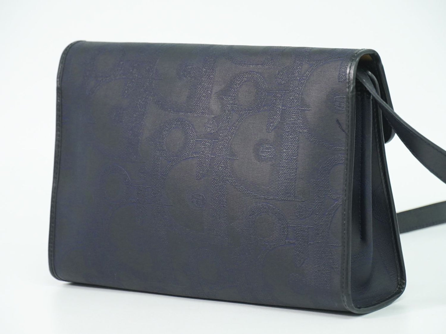 Christian Dior トロッター ショルダーバッグ ネイビー