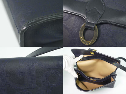Christian Dior トロッター ショルダーバッグ ネイビー