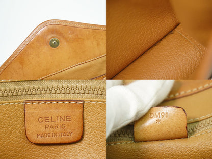 CELINE マカダム 2WAY ショルダーバッグ ブラウン