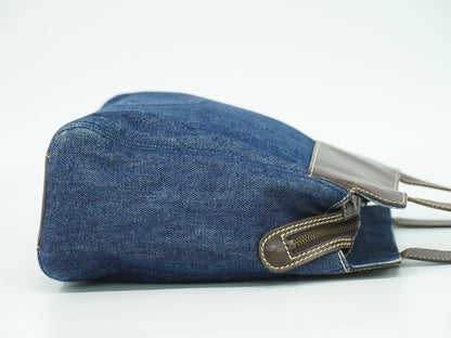 CHANEL ココマーク ショルダーバッグ ネイビー ブラウン