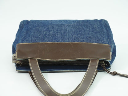 CHANEL ココマーク ショルダーバッグ ネイビー ブラウン