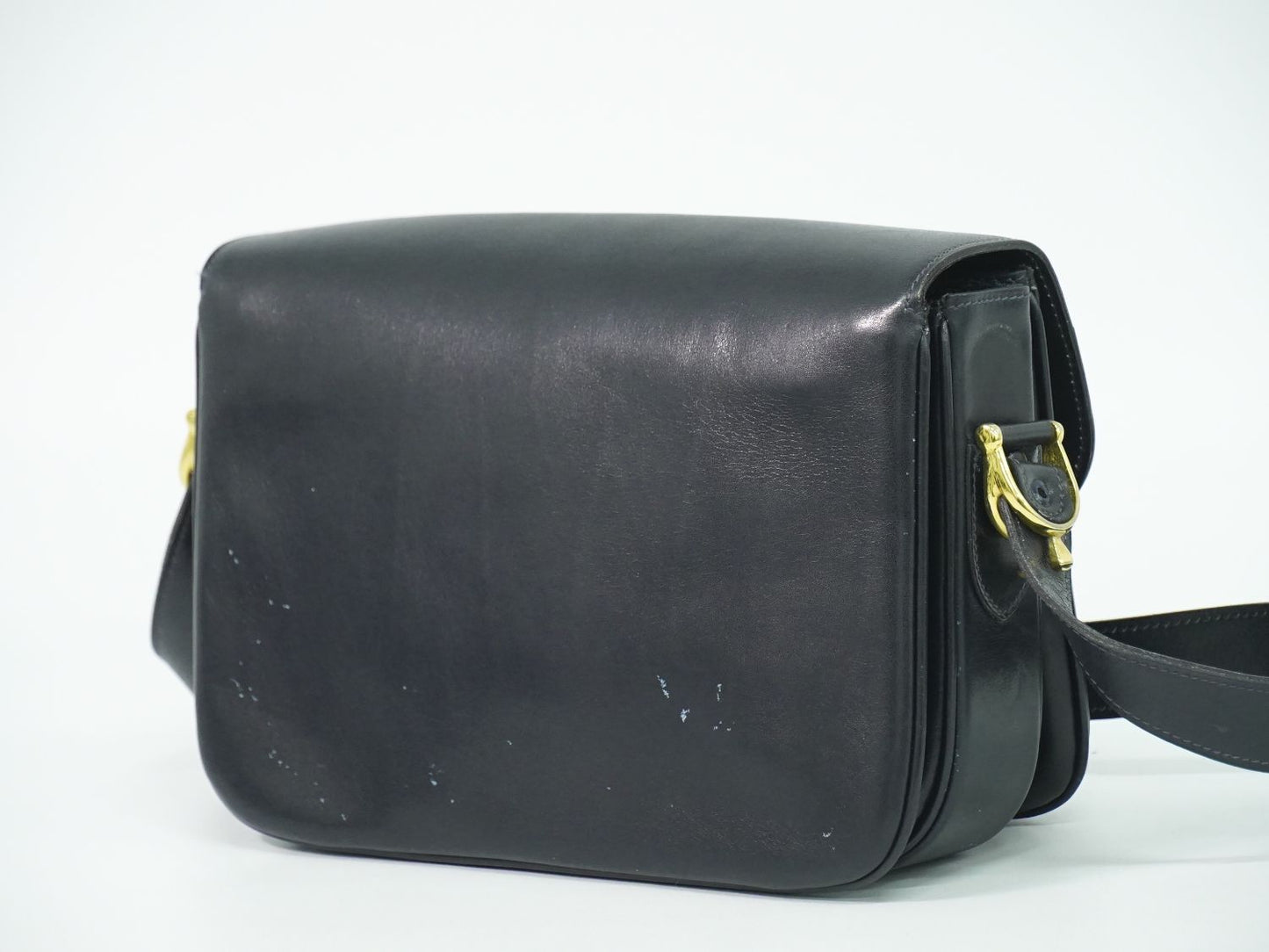 CELINE 馬車金具 ショルダーバッグ ネイビ