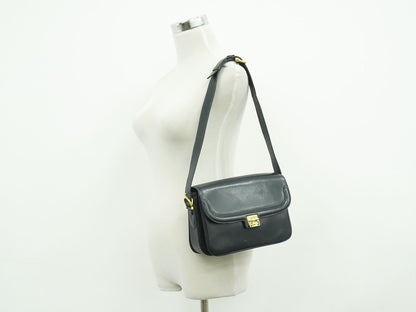 CELINE 馬車金具 ショルダーバッグ ネイビ