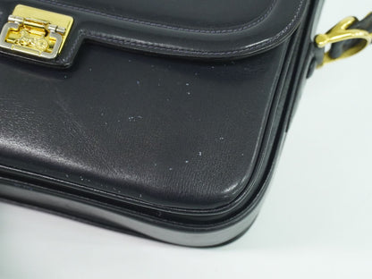 CELINE 馬車金具 ショルダーバッグ ネイビ