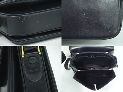 CELINE 馬車金具 ショルダーバッグ ネイビ