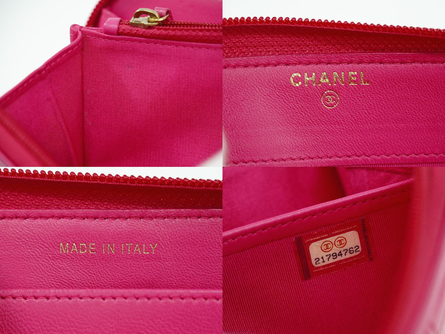 CHANEL ボーイシャネル ココマーク 長財布 ピンク