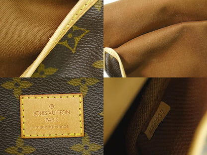 LOUIS VUITTON ソミュール 30 モノグラム ショルダーバッグ ブラウン M42256