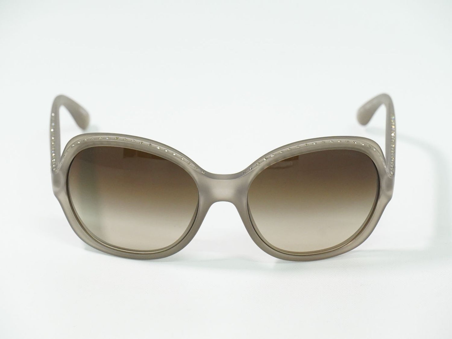 CHANEL ココマーク ラインストーン サングラス グレー