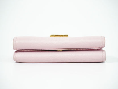 LOUIS VUITTON ポルトフォイユ ロックミニ 折財布 ピンク M80088