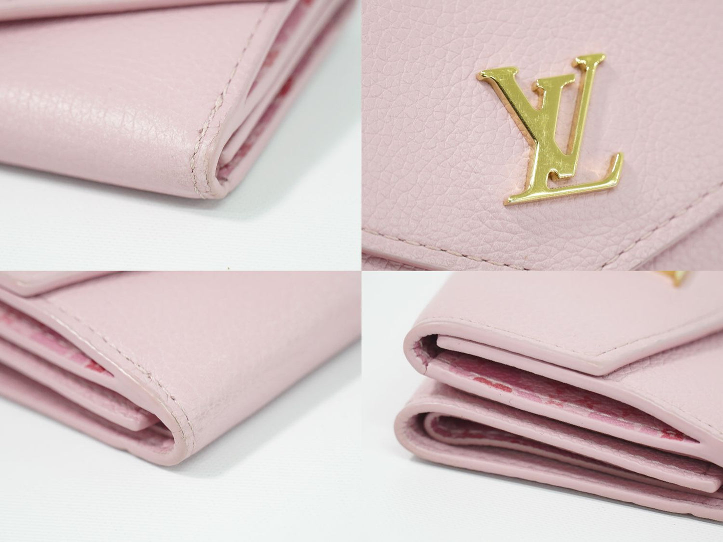 LOUIS VUITTON ポルトフォイユ ロックミニ 折財布 ピンク M80088