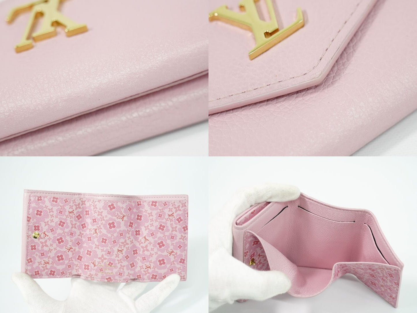 LOUIS VUITTON ポルトフォイユ ロックミニ 折財布 ピンク M80088