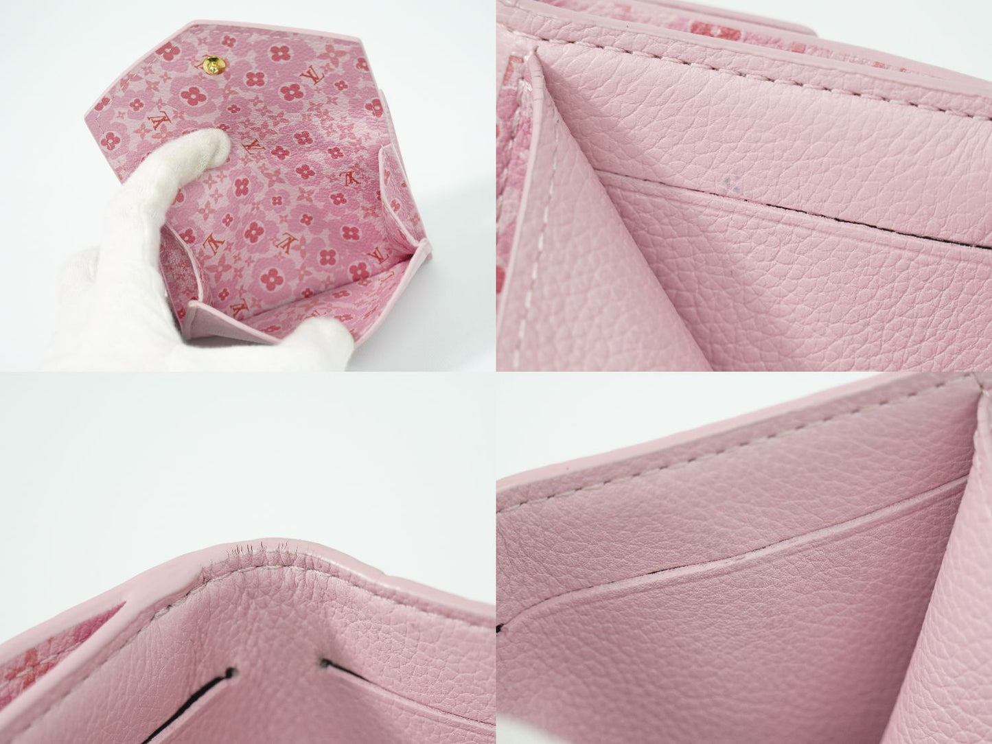 LOUIS VUITTON ポルトフォイユ ロックミニ 折財布 ピンク M80088