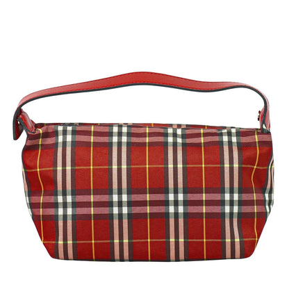 BURBERRY ノバチェック ハンドバッグ レッド
