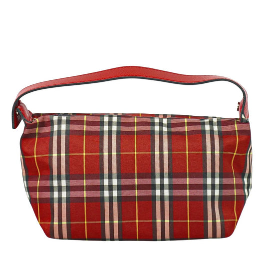 BURBERRY ノバチェック ハンドバッグ レッド
