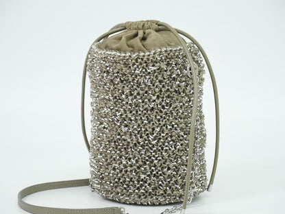 ANTEPRIMA SECCHIO MINI ワイヤーバッグ グレージュ シルバー PB20FJH6S5