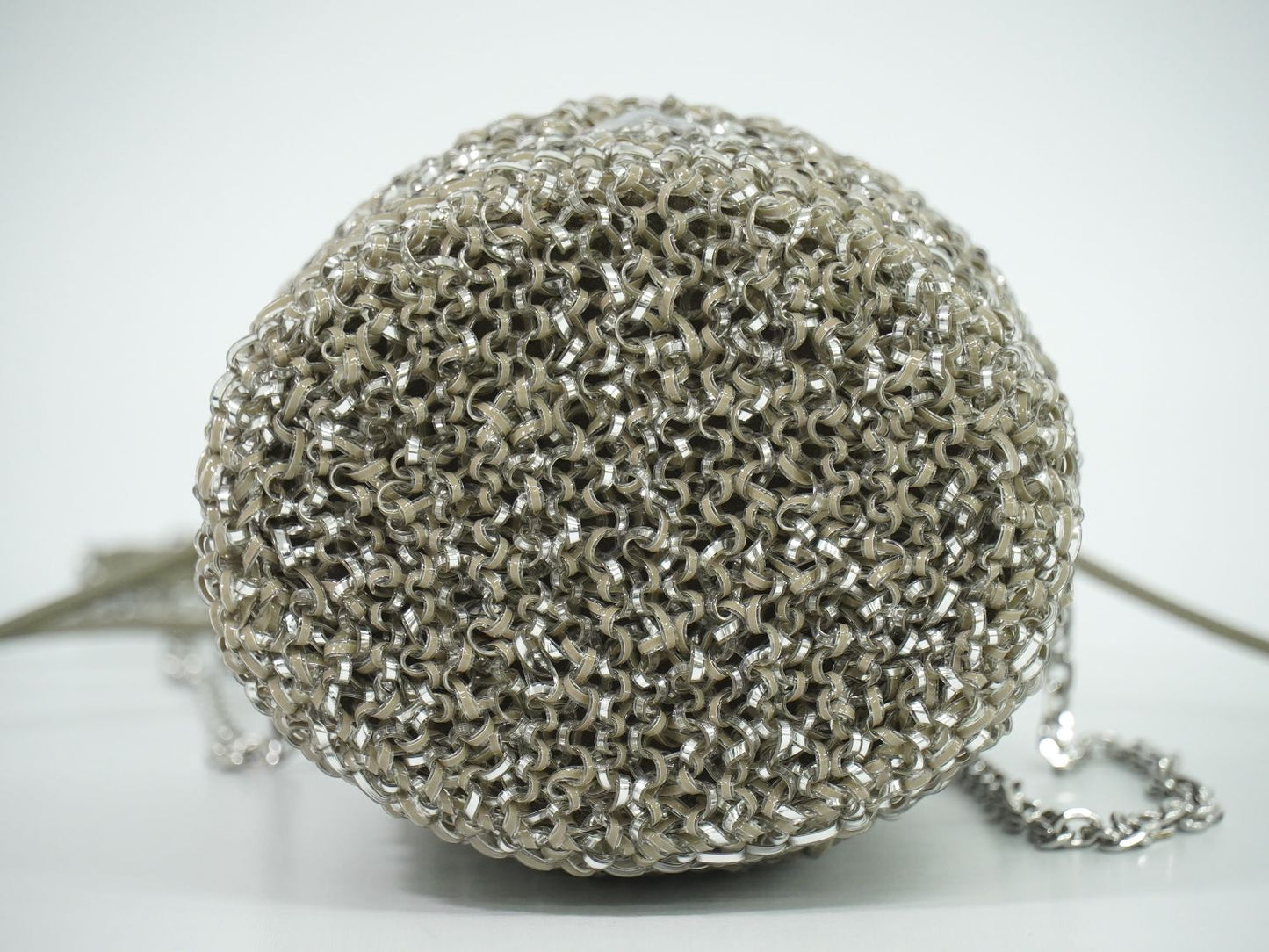 ANTEPRIMA SECCHIO MINI ワイヤーバッグ グレージュ シルバー PB20FJH6S5