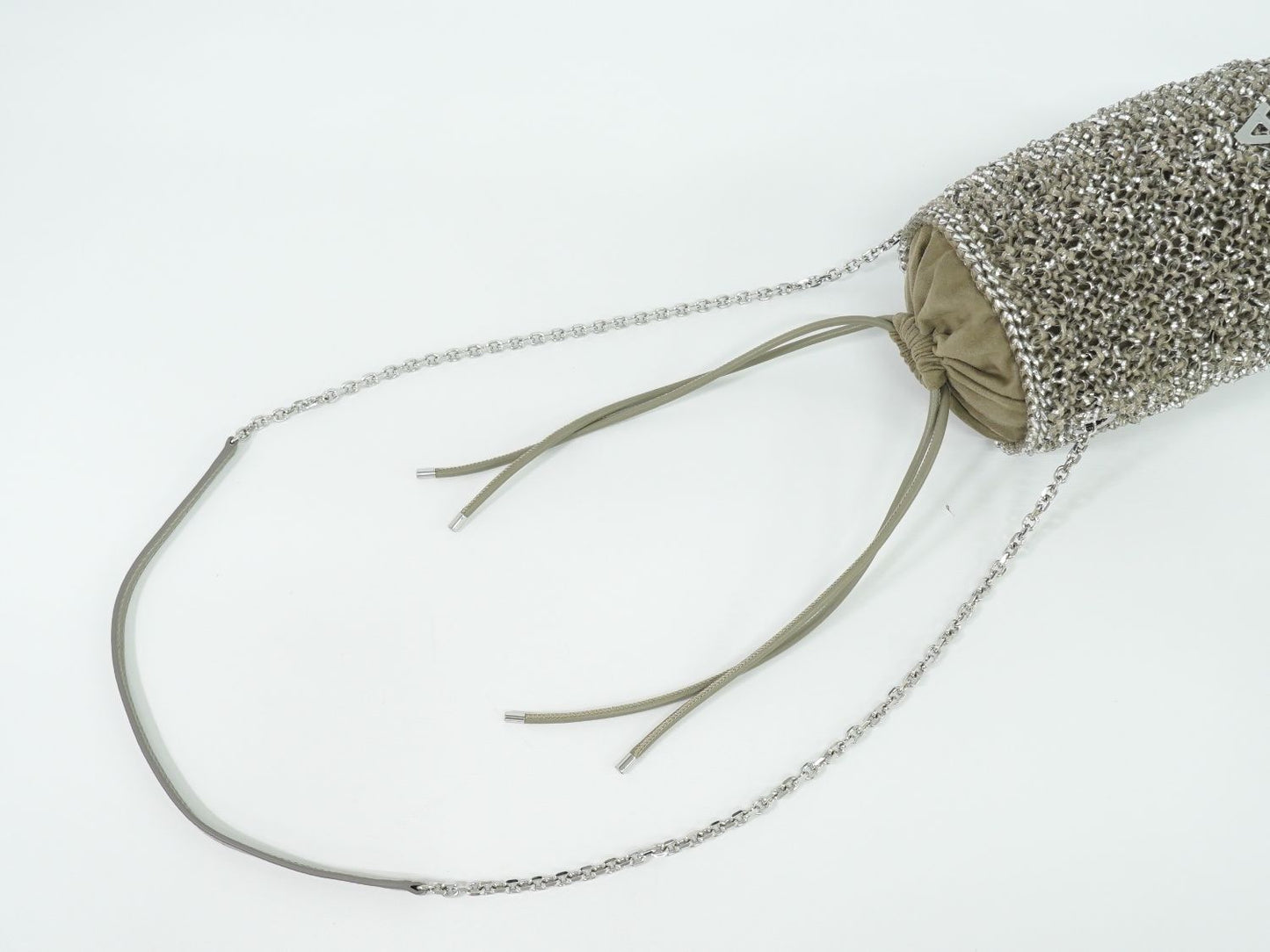 ANTEPRIMA SECCHIO MINI ワイヤーバッグ グレージュ シルバー PB20FJH6S5