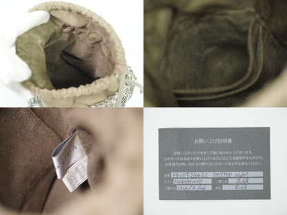 ANTEPRIMA SECCHIO MINI ワイヤーバッグ グレージュ シルバー PB20FJH6S5