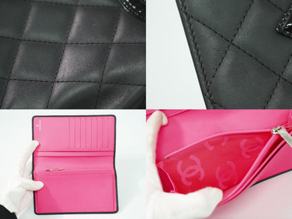 CHANEL ココマーク カンボンライン 長財布 ブラック