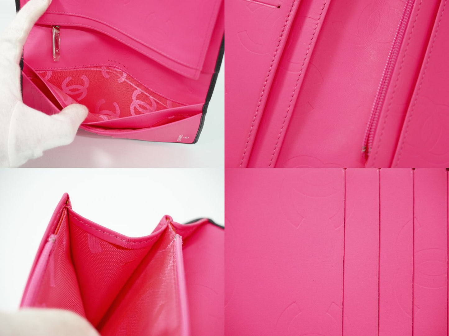 CHANEL ココマーク カンボンライン 長財布 ブラック