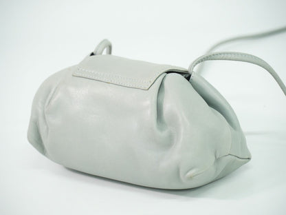 LOEWE タッセル ショルダーバッグ ブルーグレー