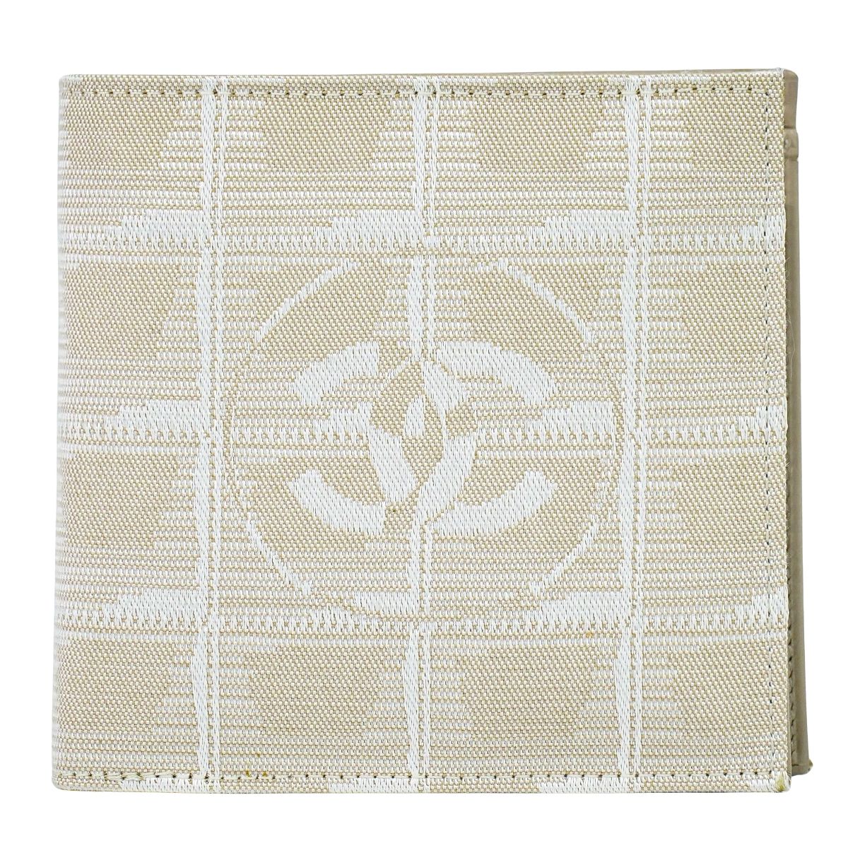 CHANEL ココマーク ニュートラベルライン 折財布 ベージュ