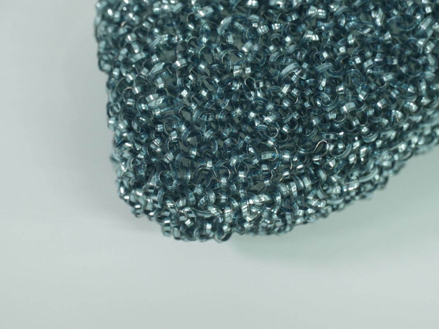 ANTEPRIMA がま口 ワイヤーバッグ 2WAY ショルダーバッグ ライトブルー