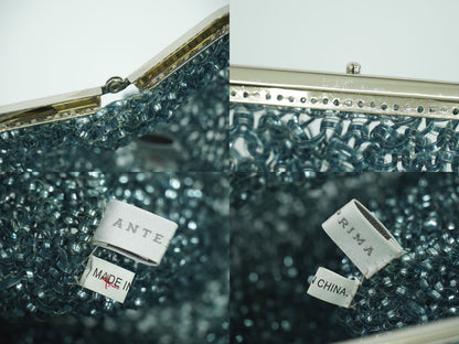 ANTEPRIMA がま口 ワイヤーバッグ 2WAY ショルダーバッグ ライトブルー