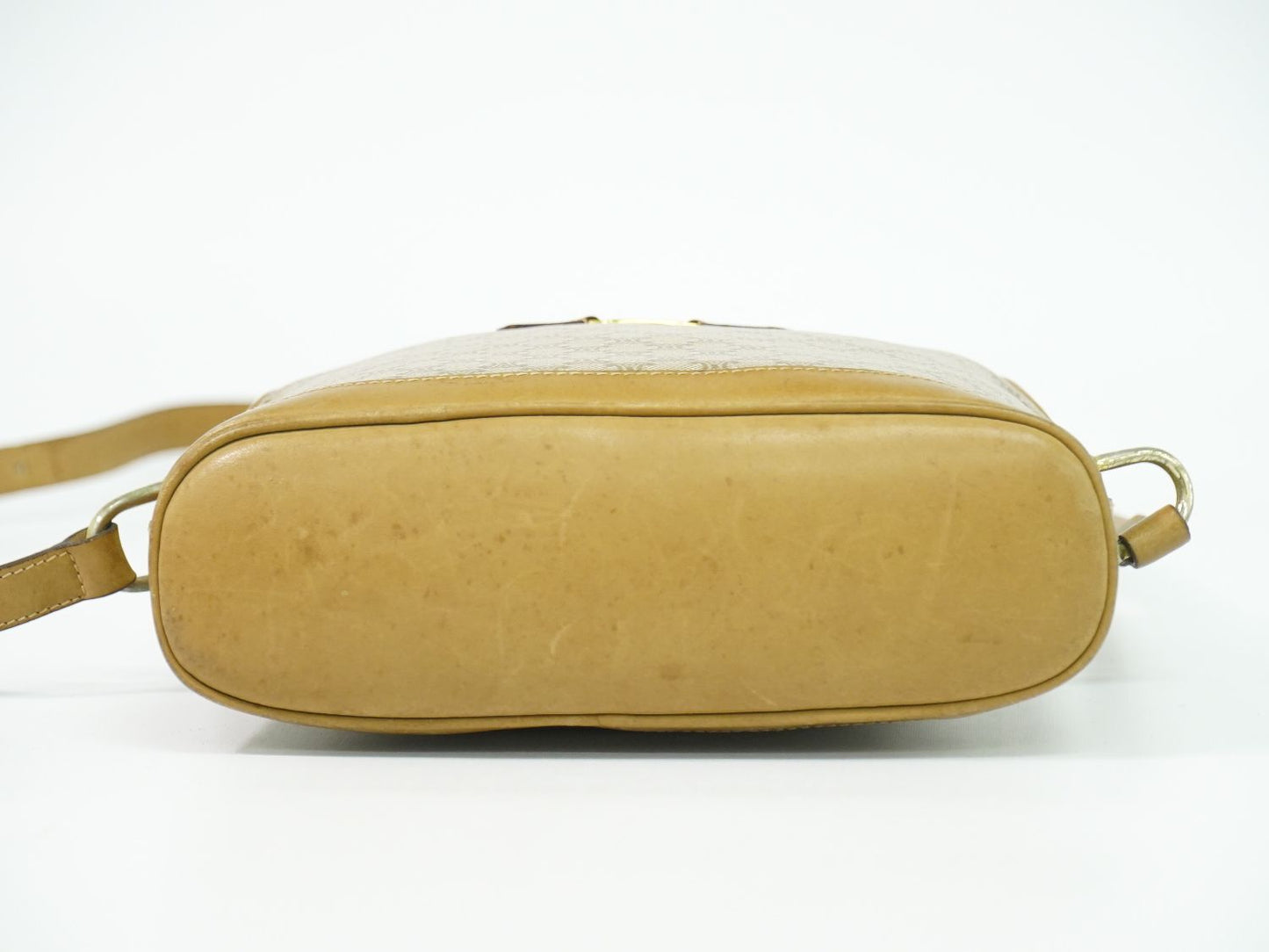 CELINE マカダム ショルダーバッグ ベージュ