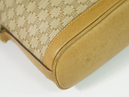 CELINE マカダム ショルダーバッグ ベージュ