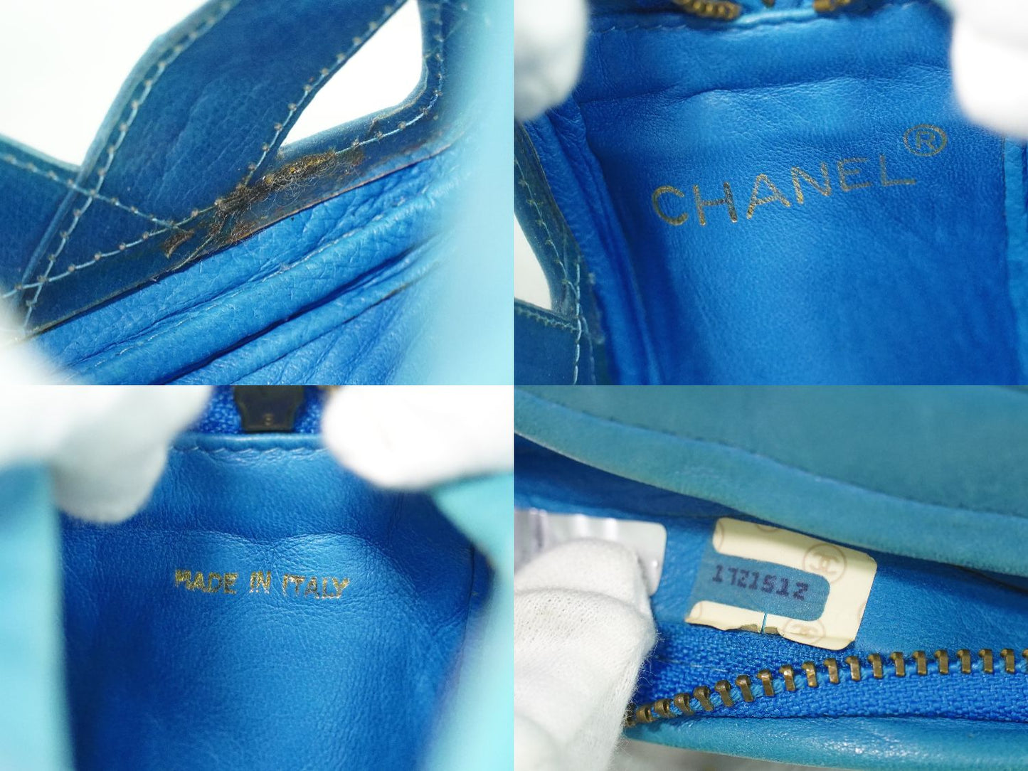 CHANEL タッセル ショルダーバッグ ライトブルー