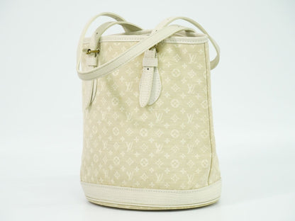 LOUIS VUITTON バケット PM モノグラム ミニラン ショルダーバッグ デュンヌ M95316