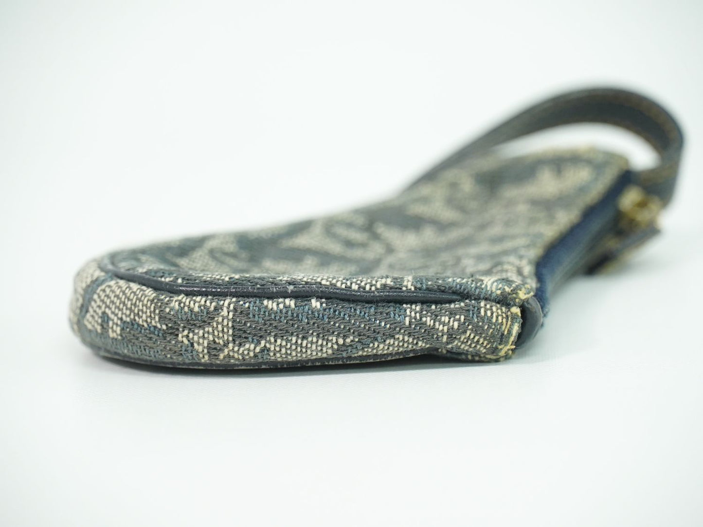 Christian Dior サドル トロッター コインケース ネイビー ベージュ