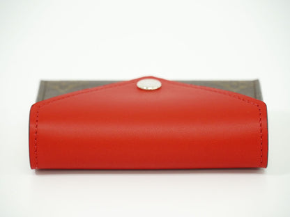 LOUIS VUITTON エテュイ カルト アルセーヌ モノグラム トランプケース ブラウン レッド GI0014