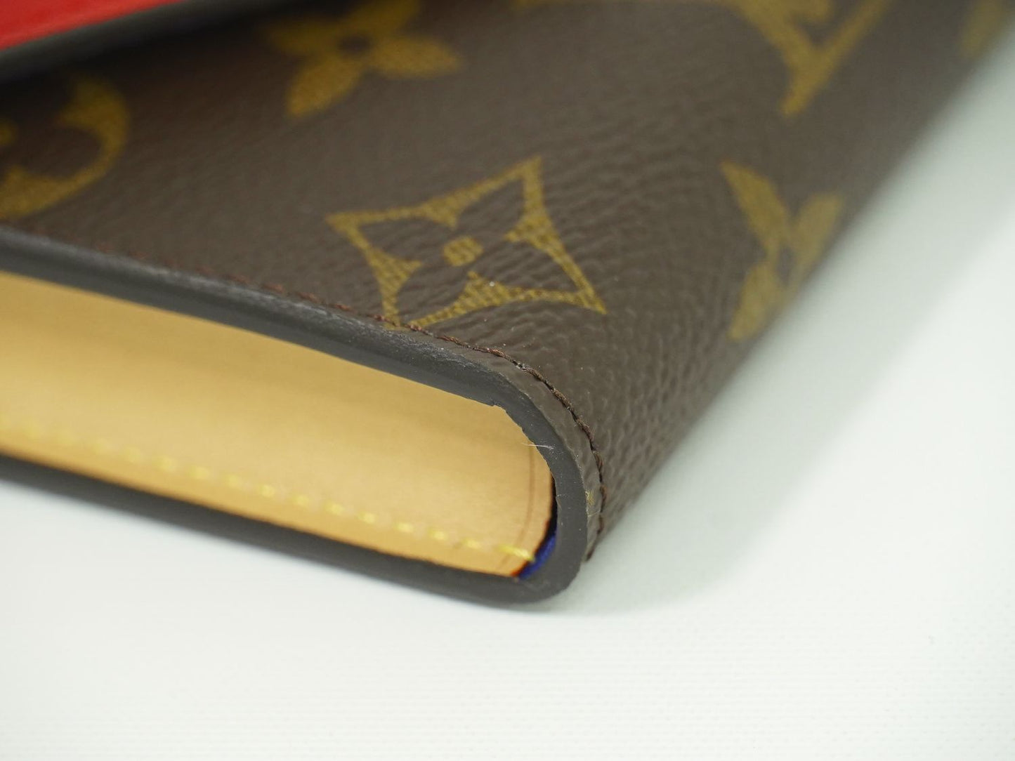 LOUIS VUITTON エテュイ カルト アルセーヌ モノグラム トランプケース ブラウン レッド GI0014