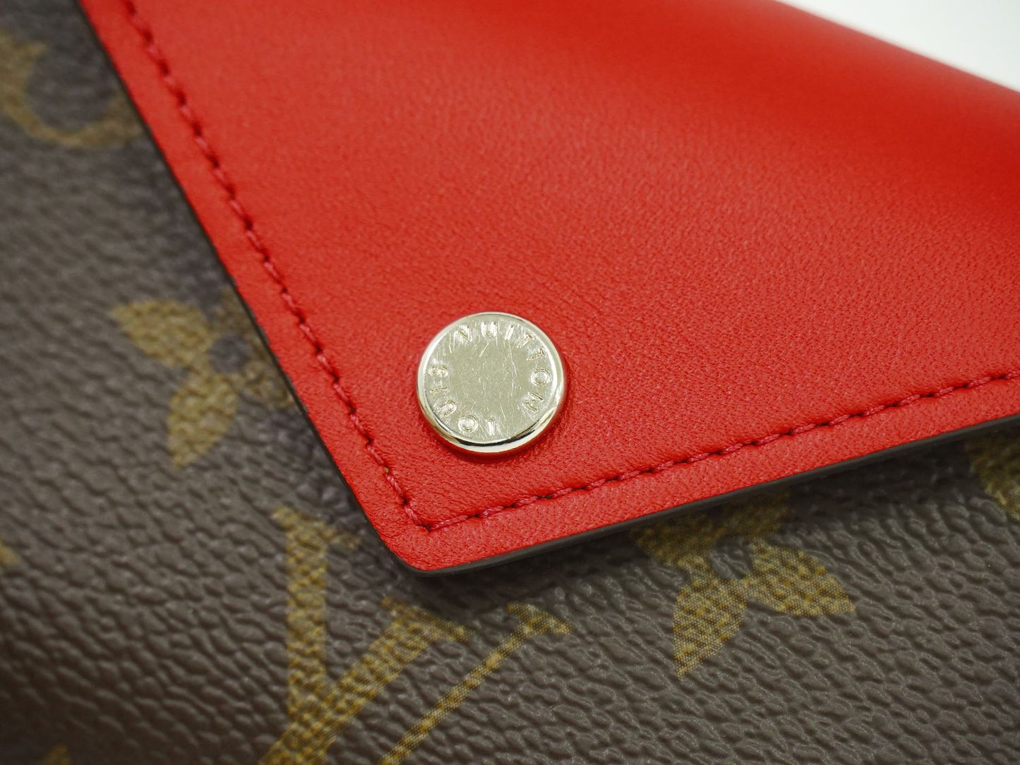 LOUIS VUITTON エテュイ カルト アルセーヌ モノグラム トランプケース ブラウン レッド GI0014