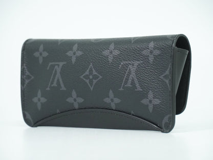 LOUIS VUITTON エテュイ リュネット ウディ モノグラム エクリプス メガネケース GI0296