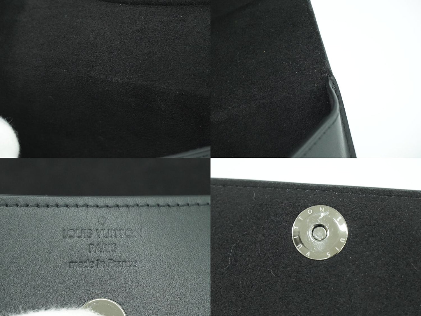 LOUIS VUITTON エテュイ リュネット ウディ モノグラム エクリプス メガネケース GI0296