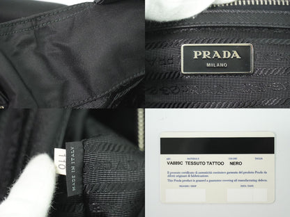 PRADA スカル モチーフ スタッズ 2WAY ショルダーバッグ ブラック VA889C