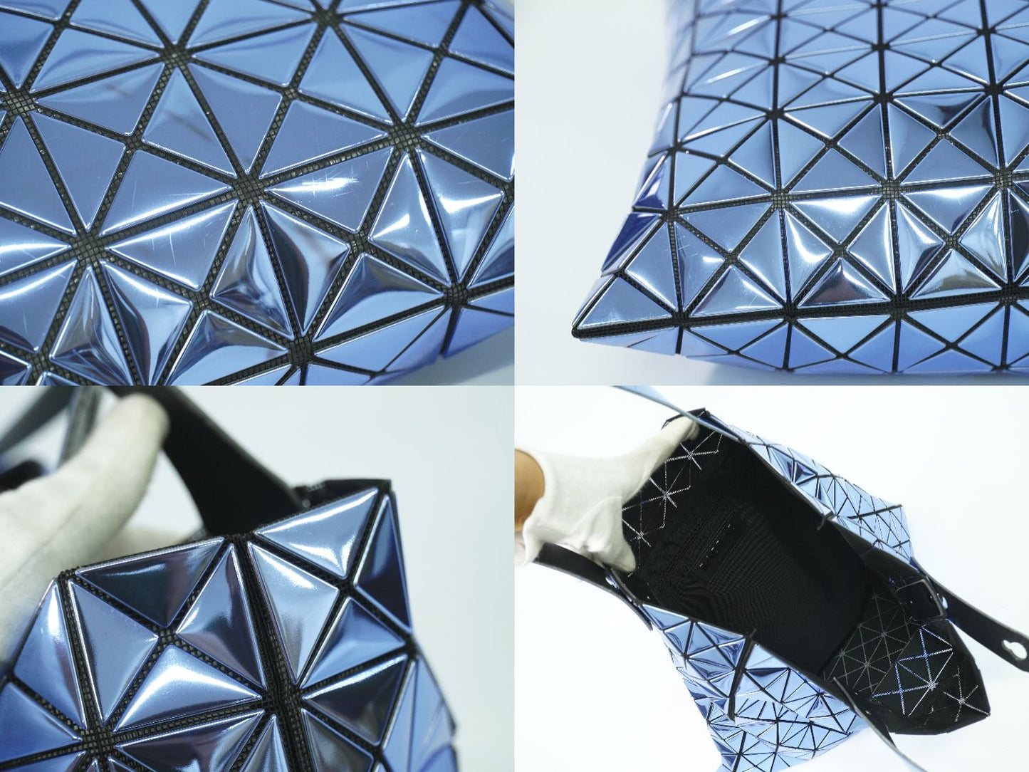 BAOBAO ISSEY MIYAKE PRISM トートバッグ メタリックブルー