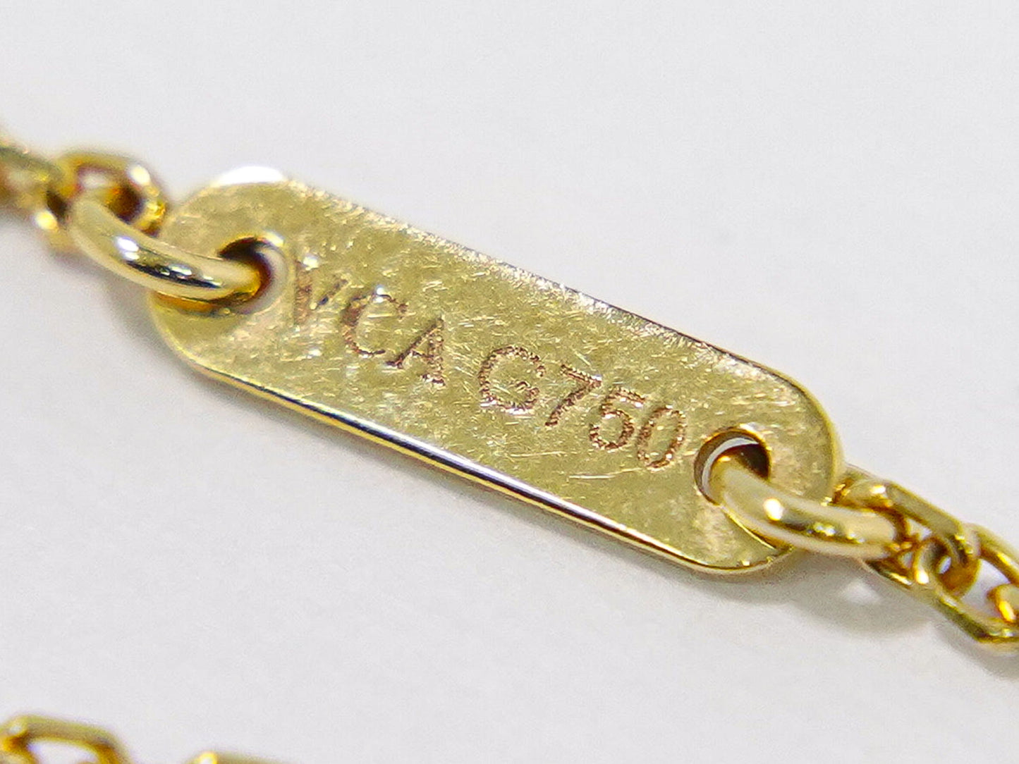 Van Cleef & Arpels スウィートアルハンブラ カーネリアン G750 YG ブレスレット レッド